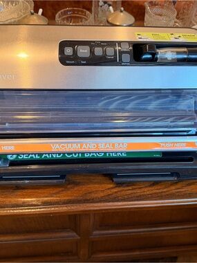 Vacuum Sealer Machine - Stainless Steel Finish - with 1/2 box of rolls